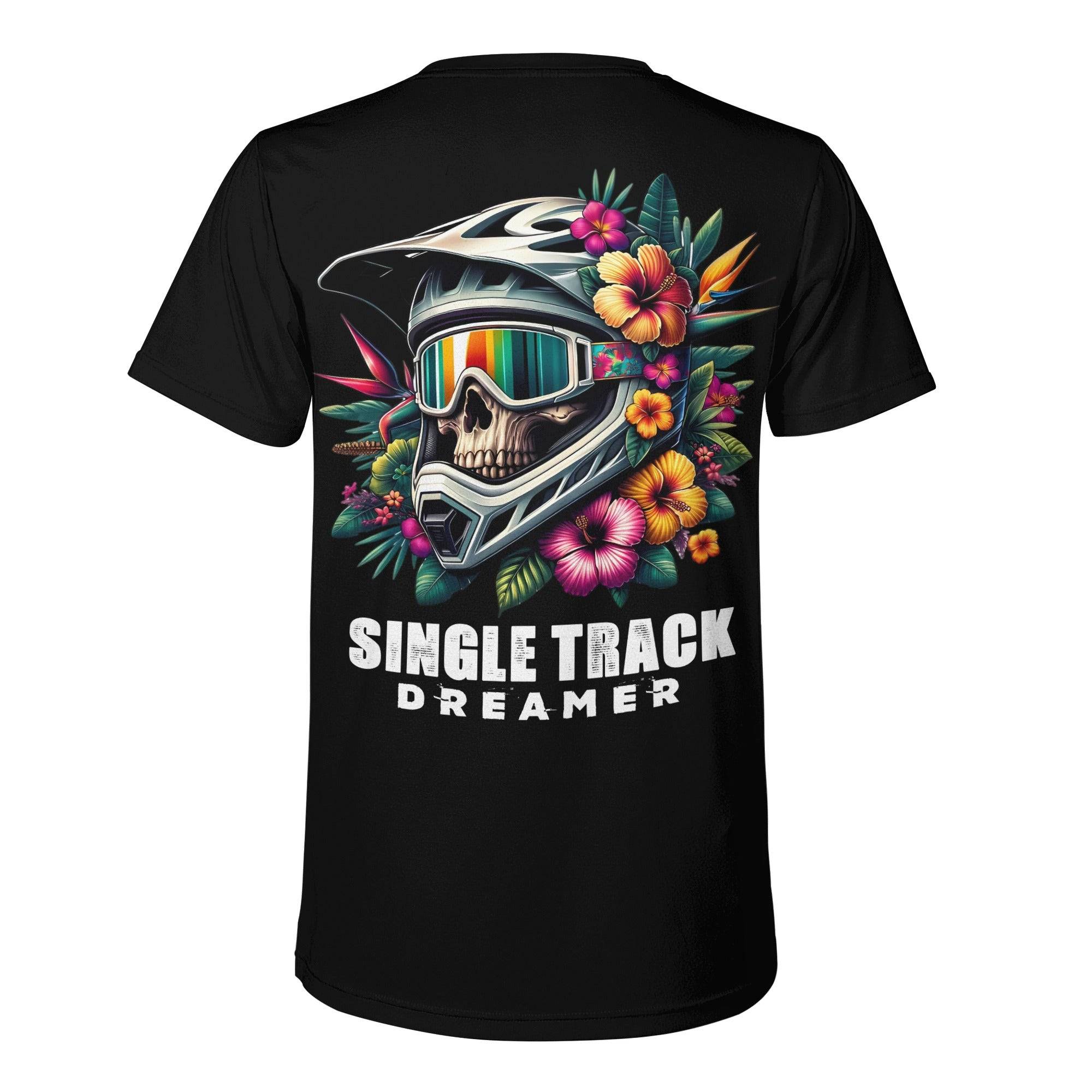 Mens T-Shirt | Track You Dreams Skull, Black