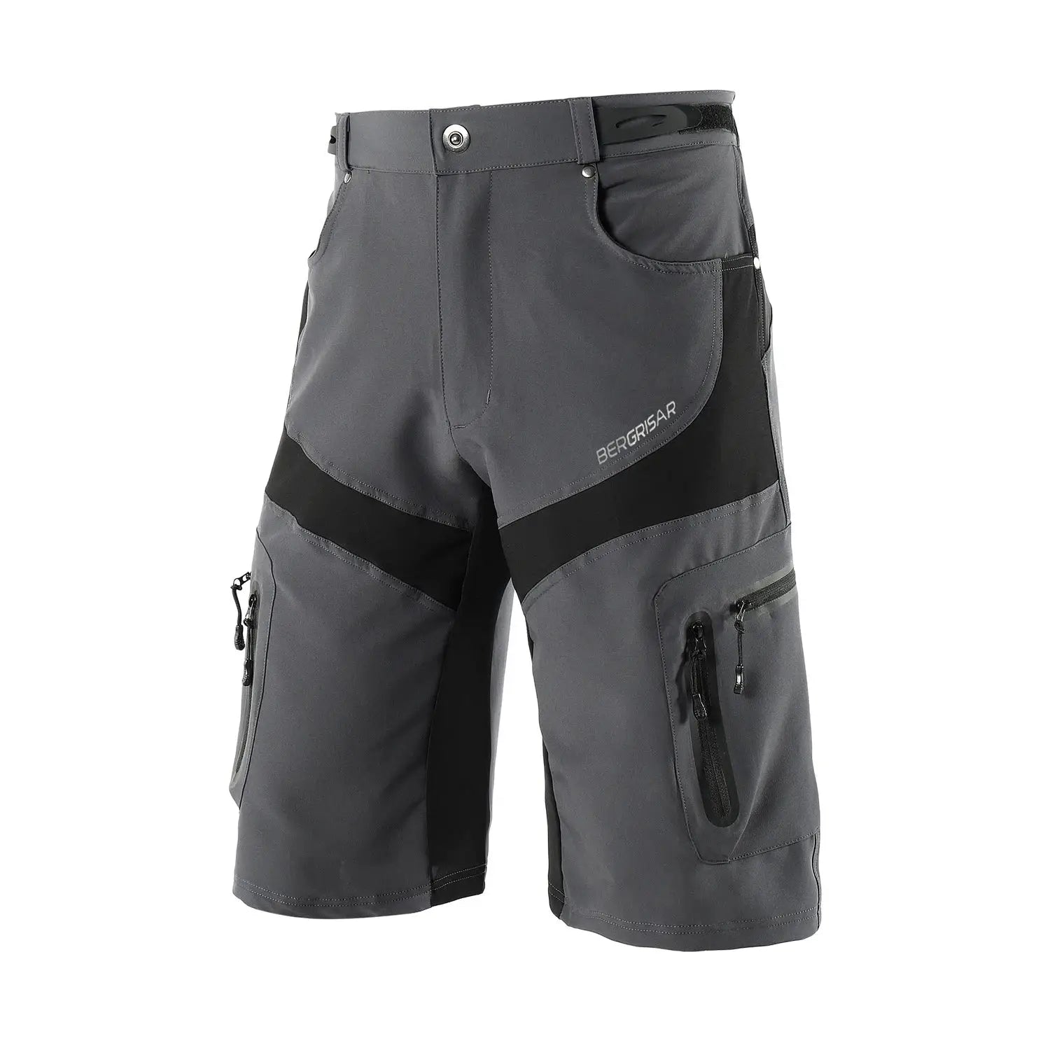 a pair of shorts with pockets and zippers