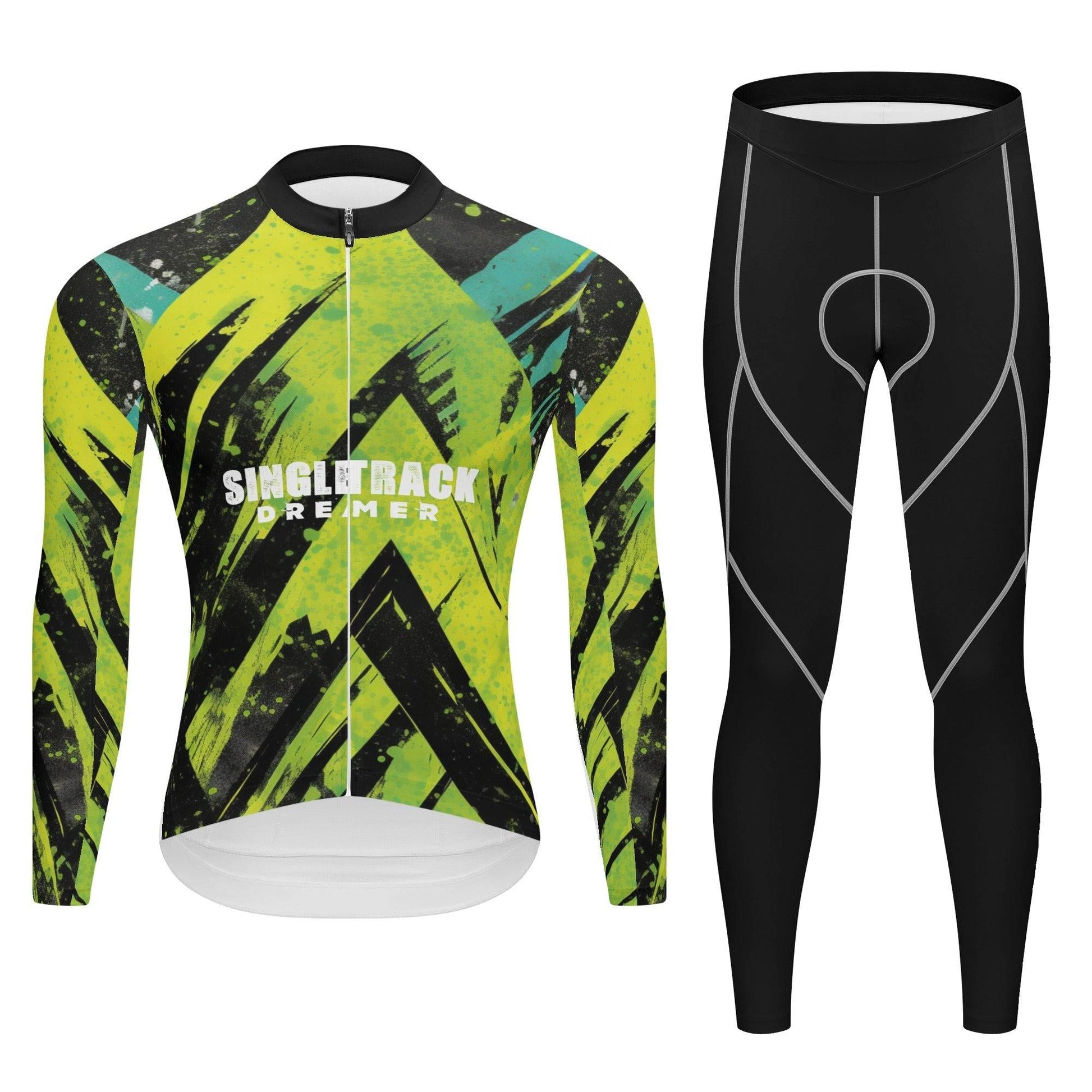 MENS MTB LYCRA LOVG SLEEVE JERSEY AND LONG PANTS | MOUNTAIN DESIGN | X –  Single Track Dreamer