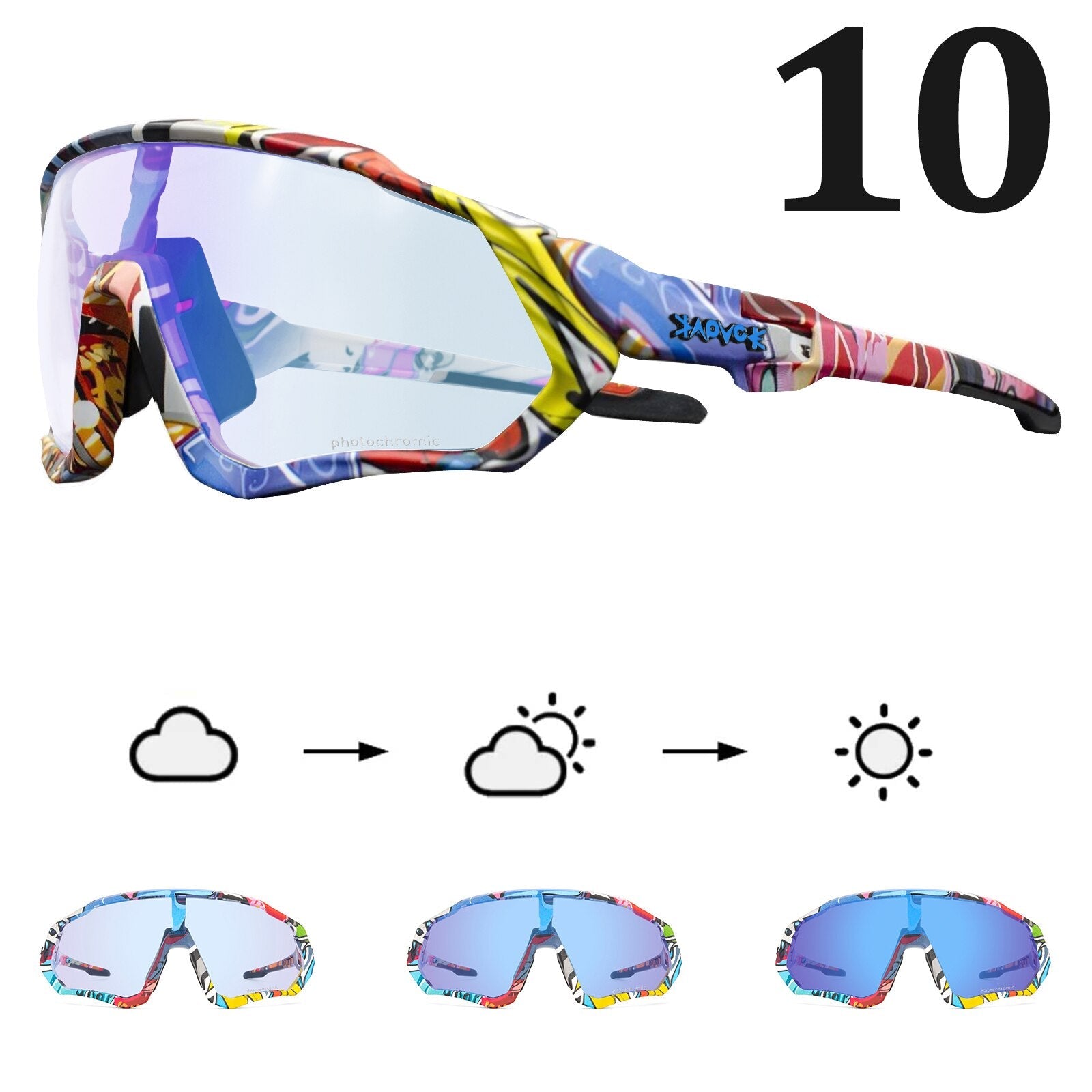 MTB GLASSES | POLARIZED LENSES UV400 - Single Track Dreamer