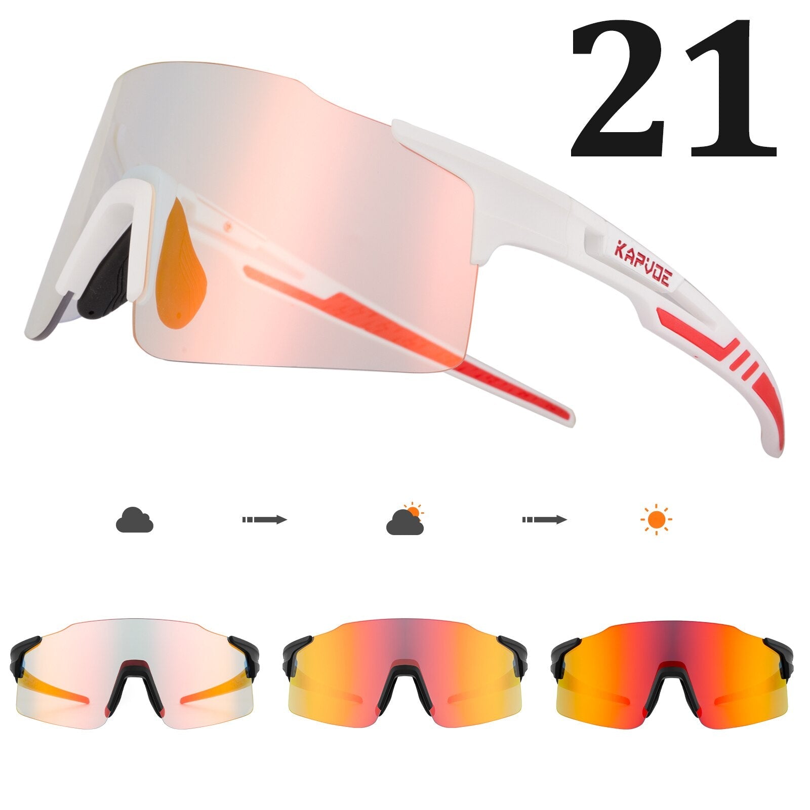 MTB GLASSES | POLARIZED LENSES UV400 - Single Track Dreamer