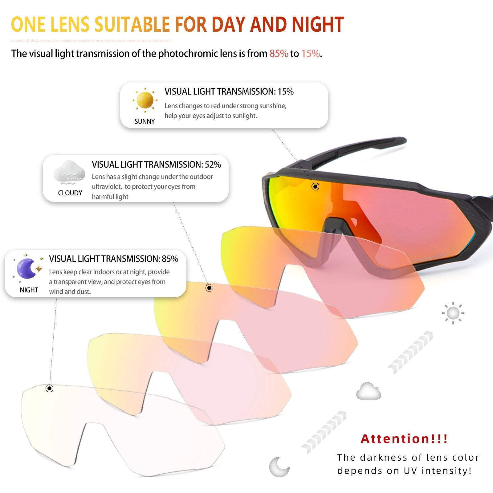 MTB GLASSES | POLARIZED LENSES UV400 - Single Track Dreamer