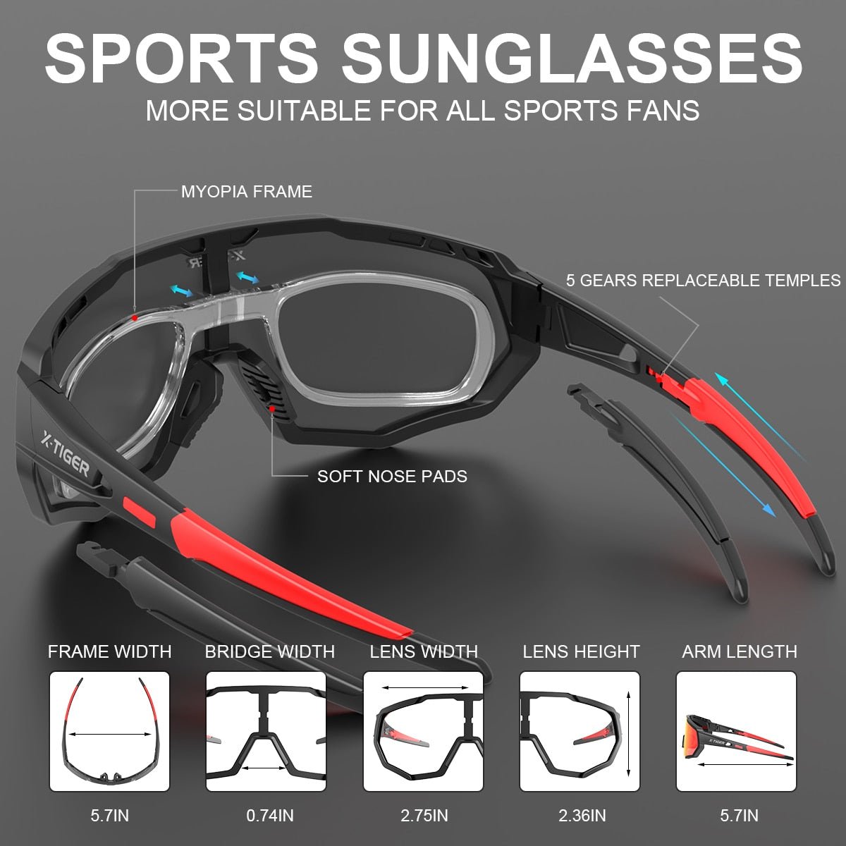 Photochromic Cycling Glasses - Single Track Dreamer