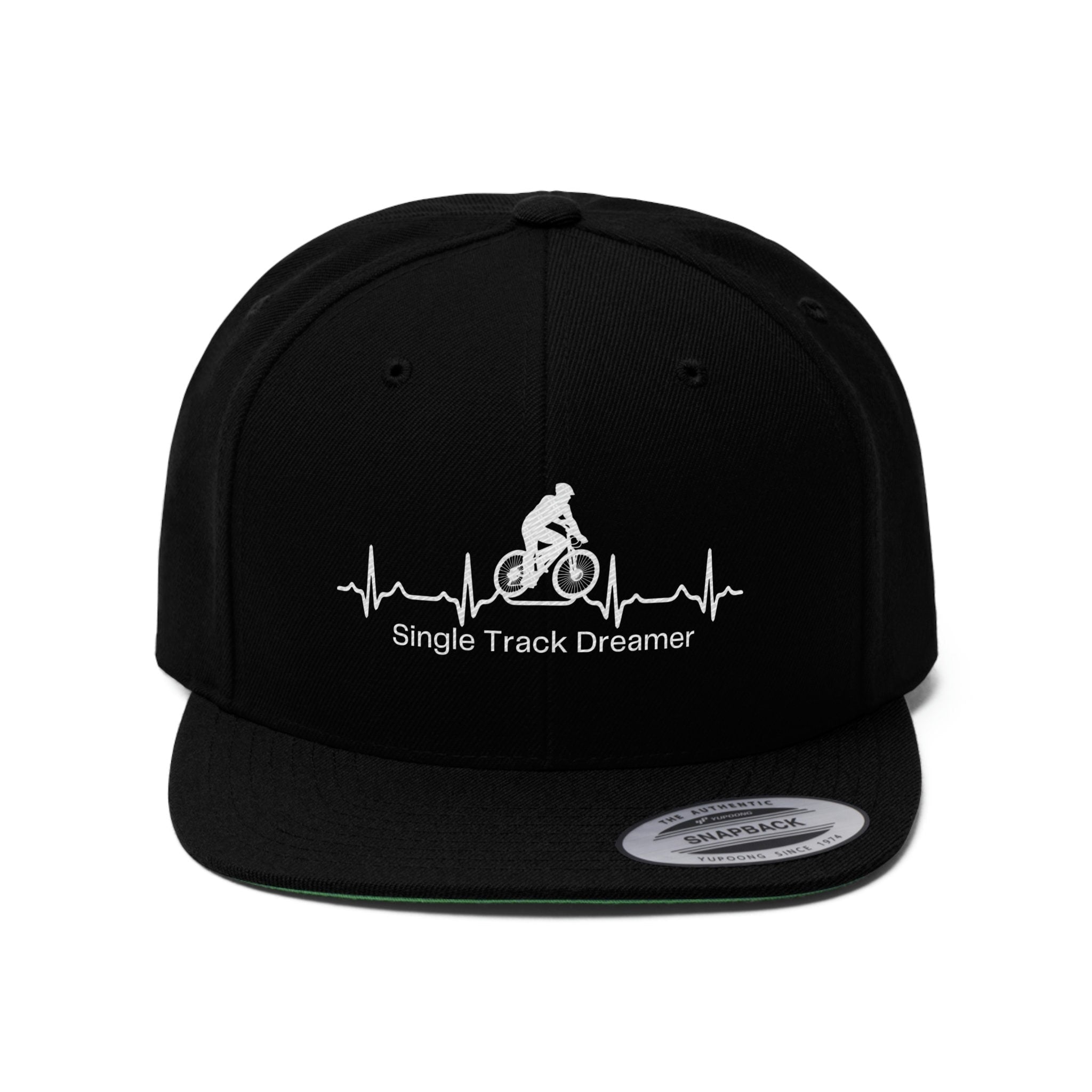 SNAPBACK CAP | SINGLE TRACK DREAMER HEARTBEAT | BLACK | ONE SIZE FITS ALL - Single Track Dreamer